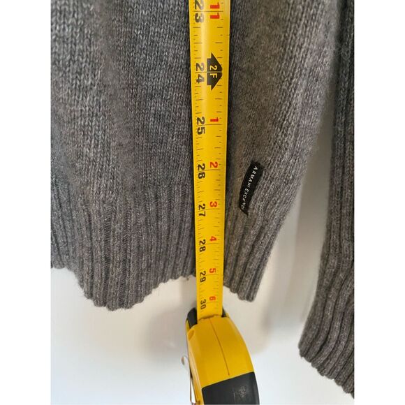 Armani Exchange Men Grey Wool Blend Pullover Sz S - Picture 7 of 9